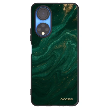 Picasee silikonowe czarne etui na Honor X7 - Green