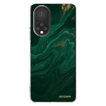 Picasee silikonowe przeźroczyste etui na Honor X7 - Green