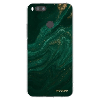 Picasee silikonowe przeźroczyste etui na Xiaomi Redmi A1 - Green