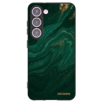 Picasee silikonowe czarne etui na Samsung Galaxy S23 5G - Green