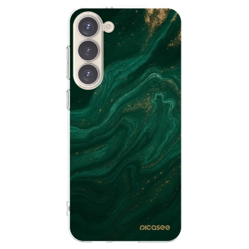 Picasee silikonowe przeźroczyste etui na Samsung Galaxy S23+ 5G - Green