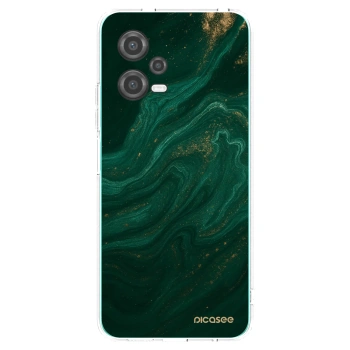 Picasee silikonowe przeźroczyste etui na Xiaomi Poco X5 - Green
