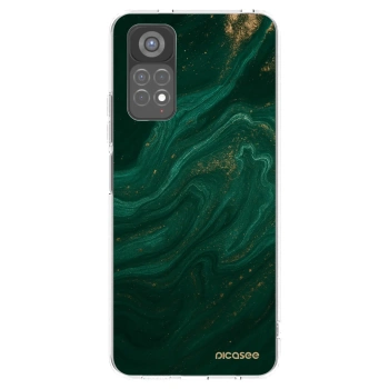 Picasee silikonowe przeźroczyste etui na Xiaomi Redmi Note 11S 5G - Green