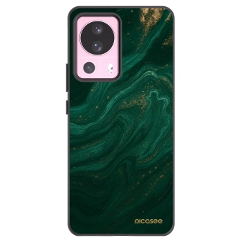 Picasee silikonowe czarne etui na Xiaomi 13 Lite - Green