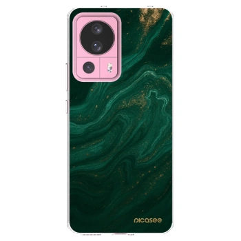 Picasee silikonowe przeźroczyste etui na Xiaomi 13 Lite - Green