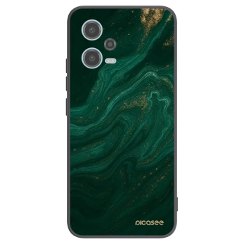 Picasee silikonowe czarne etui na Xiaomi Redmi Note 12 5G - Green