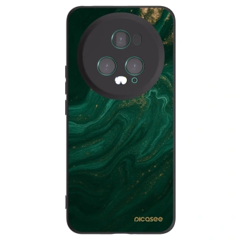 Picasee silikonowe czarne etui na Honor Magic5 Pro - Green