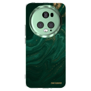 Picasee silikonowe przeźroczyste etui na Honor Magic5 Pro - Green