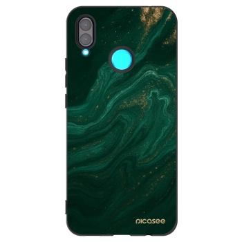 Picasee silikonowe czarne etui na Huawei Nova 3 - Green