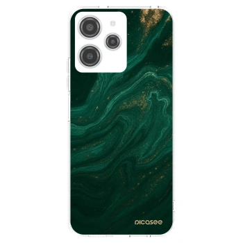 Picasee silikonowe przeźroczyste etui na Xiaomi Redmi 12 4G - Green
