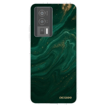Picasee silikonowe przeźroczyste etui na Xiaomi Poco F5 Pro 5G - Green