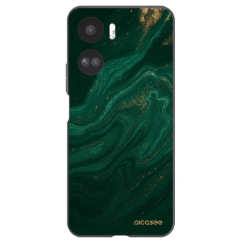 Picasee silikonowe czarne etui na Honor 90 Lite 5G - Green