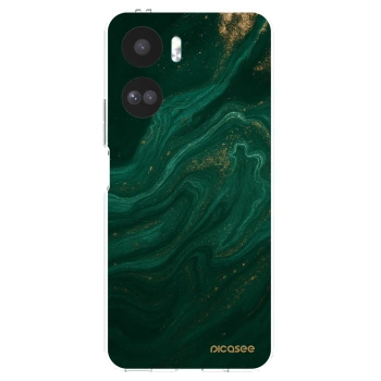Picasee silikonowe przeźroczyste etui na Honor 90 Lite 5G - Green