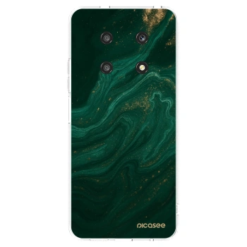 Picasee silikonowe przeźroczyste etui na Honor Magic4 Lite 5G - Green