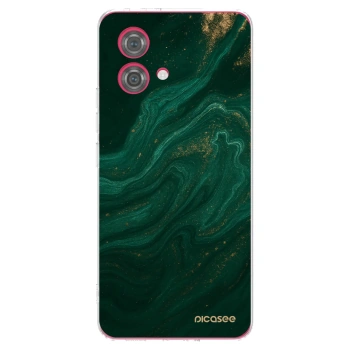 Picasee silikonowe przeźroczyste etui na Motorola Moto G84 5G - Green