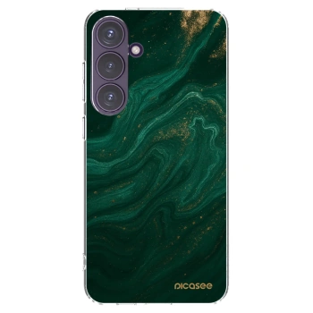 Picasee silikonowe przeźroczyste etui na Samsung Galaxy S24+ S926B 5G - Green