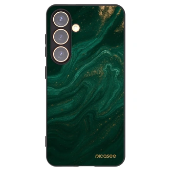 Picasee silikonowe czarne etui na Samsung Galaxy S24 S921B 5G - Green