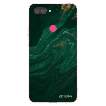 Picasee silikonowe przeźroczyste etui na Xiaomi Mi 8 Lite - Green