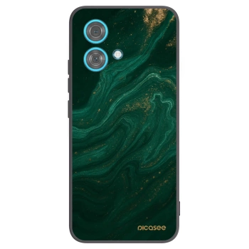 Picasee silikonowe czarne etui na Motorola Edge 40 Neo - Green