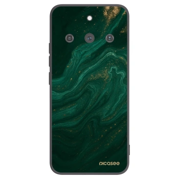 Picasee silikonowe czarne etui na Realme 11 Pro+ - Green