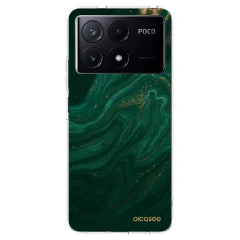 Picasee silikonowe przeźroczyste etui na Xiaomi Poco X6 Pro - Green