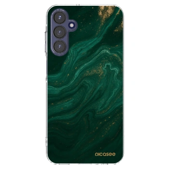 Picasee silikonowe przeźroczyste etui na Samsung Galaxy A15 A155F 4G - Green