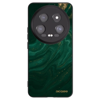Picasee silikonowe czarne etui na Xiaomi 14 Ultra - Green