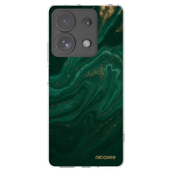 Picasee silikonowe przeźroczyste etui na Xiaomi Redmi Note 13 Pro 4G - Green