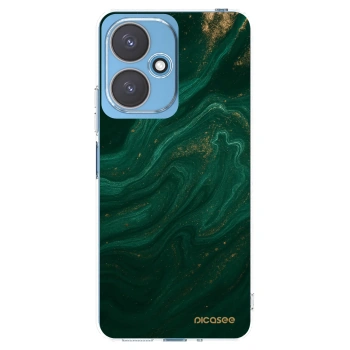 Picasee silikonowe przeźroczyste etui na Xiaomi Redmi 13C 5G - Green