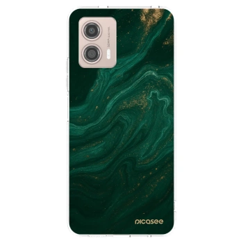 Picasee silikonowe przeźroczyste etui na Motorola Moto G53 5G - Green