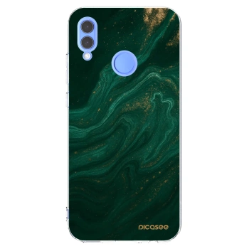 Picasee silikonowe przeźroczyste etui na Huawei P Smart 2019 - Green