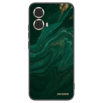 Picasee silikonowe czarne etui na Motorola Moto G85 - Green