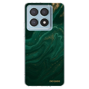 Picasee silikonowe przeźroczyste etui na Xiaomi 14T Pro - Green