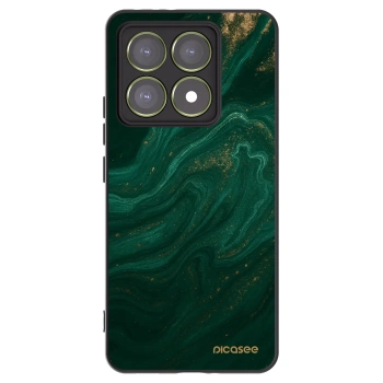 Picasee silikonowe czarne etui na Xiaomi 14T - Green