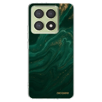 Picasee silikonowe przeźroczyste etui na Xiaomi 14T - Green