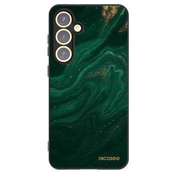 Picasee silikonowe czarne etui na Samsung Galaxy S24 FE S721B - Green