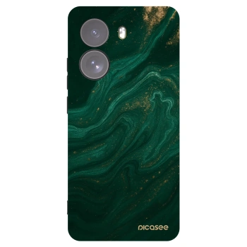 Picasee silikonowe czarne etui na Xiaomi Poco X7 - Green
