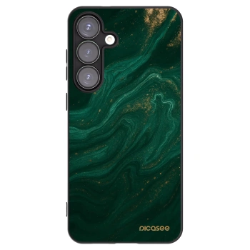 Picasee silikonowe czarne etui na Samsung Galaxy S25+ 5G - Green