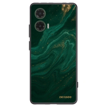 Picasee silikonowe czarne etui na Motorola Moto G35 5G - Green