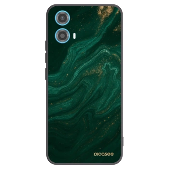 Picasee silikonowe czarne etui na Motorola Moto G34 5G - Green