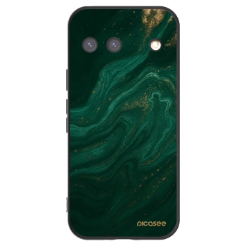 Picasee silikonowe czarne etui na Google Pixel 9 - Green