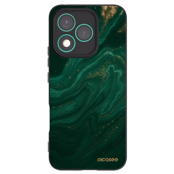 Picasee silikonowe czarne etui na Honor 400 Lite 5G - Green