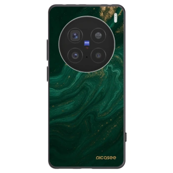 Picasee silikonowe czarne etui na Vivo X200 Pro - Green