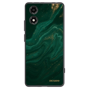 Picasee silikonowe czarne etui na Motorola Moto E14 - Green