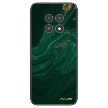 Picasee silikonowe czarne etui na Realme 12X - Green