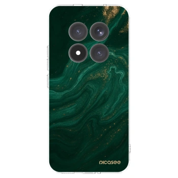 Picasee silikonowe przeźroczyste etui na Xiaomi Redmi Note 15 Pro+ - Green