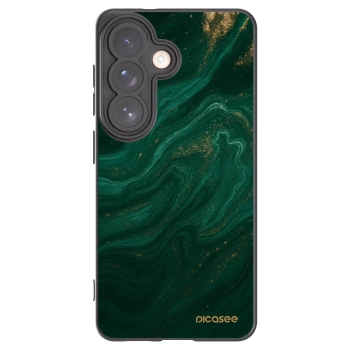 Picasee silikonowe czarne etui na Samsung Galaxy S26 - Green