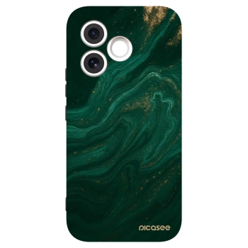 Picasee silikonowe czarne etui na Honor 600 Lite - Green