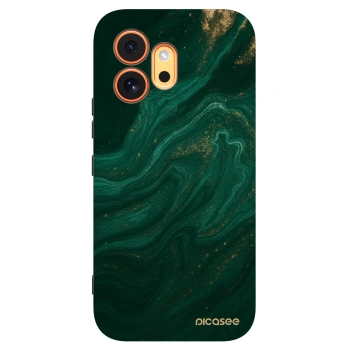 Picasee silikonowe czarne etui na Honor 600 - Green