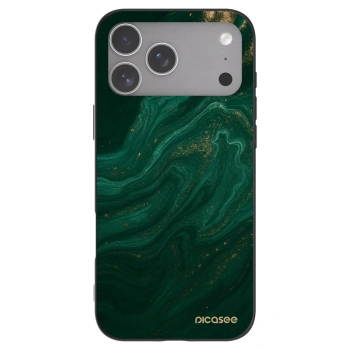 Picasee silikonowe czarne etui na Apple iPhone 18 Pro Max - Green